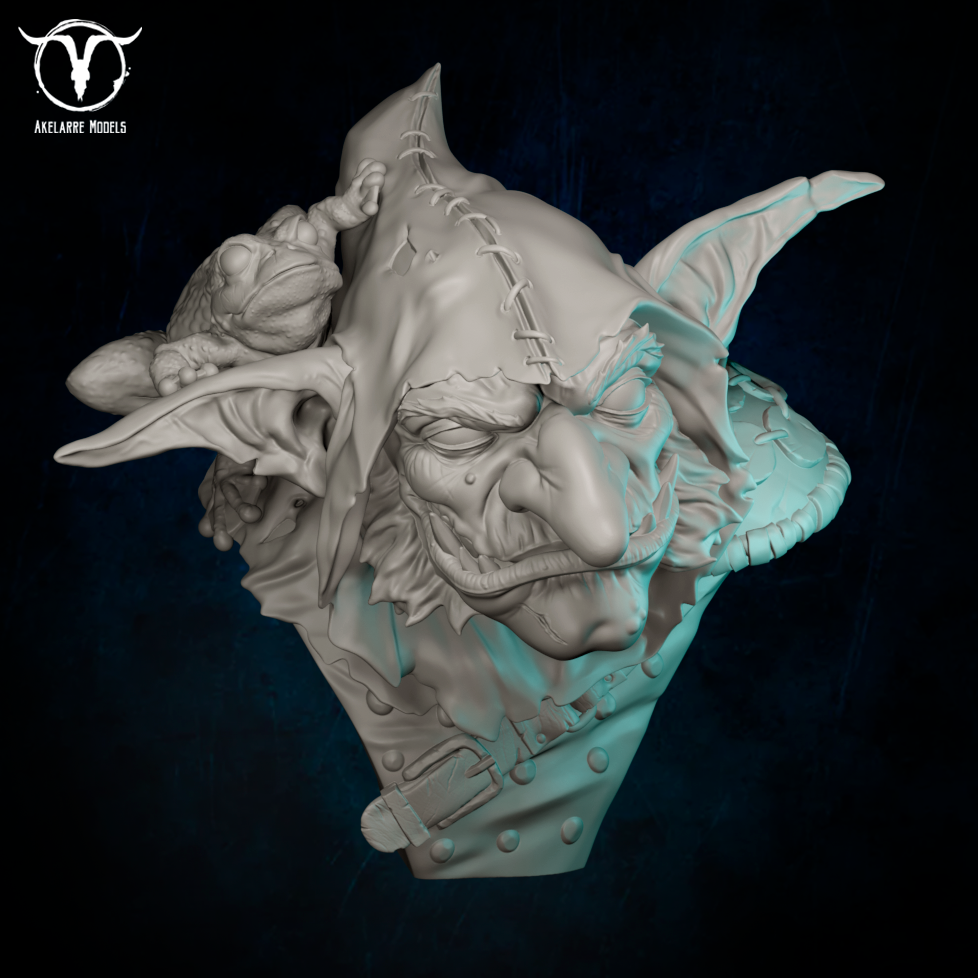 Akelarre Busts Dru'k Goblin Trickster buste résine
