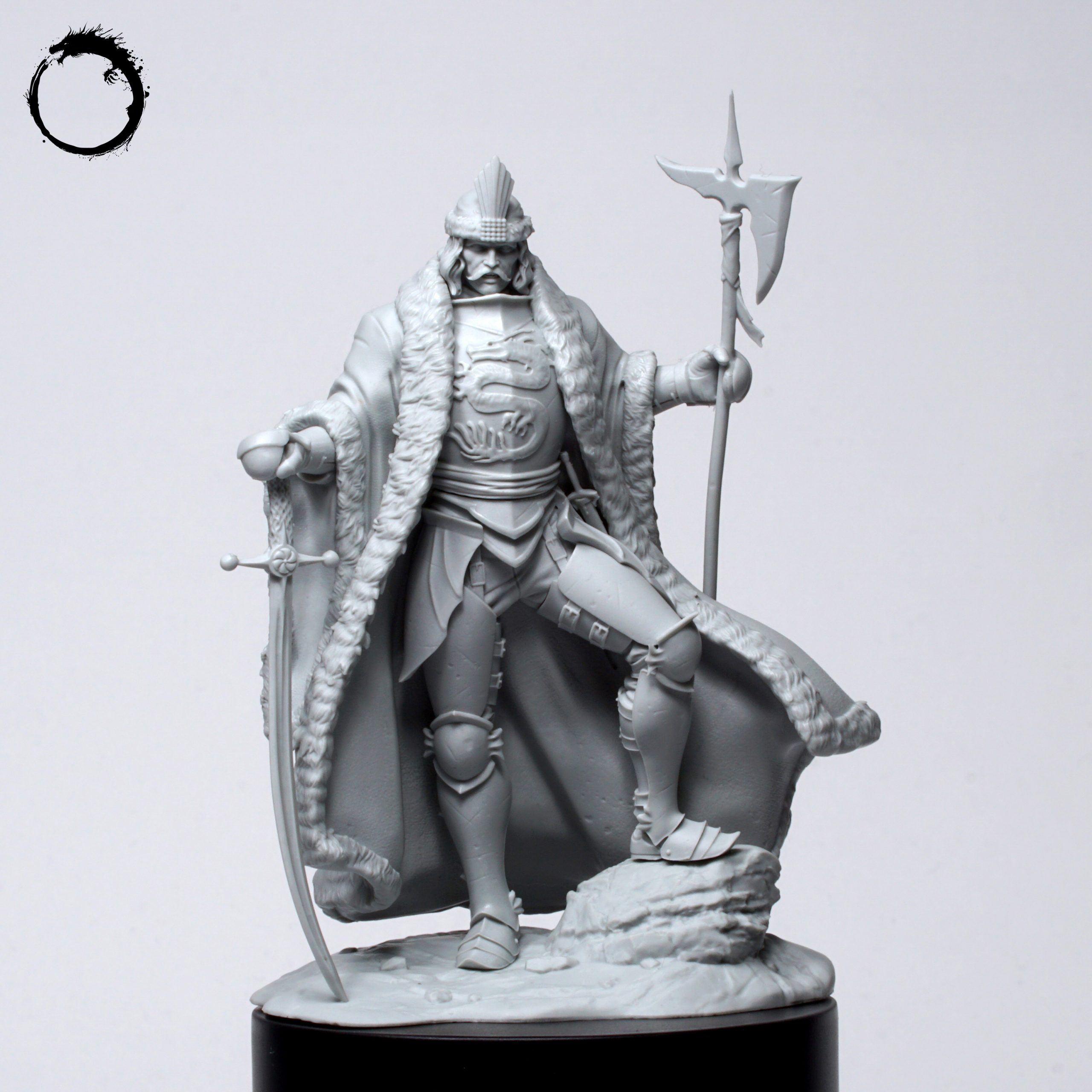 Akelarre Models 75/80 mm Vlad Tepes figurine résine 80mm deux têtes