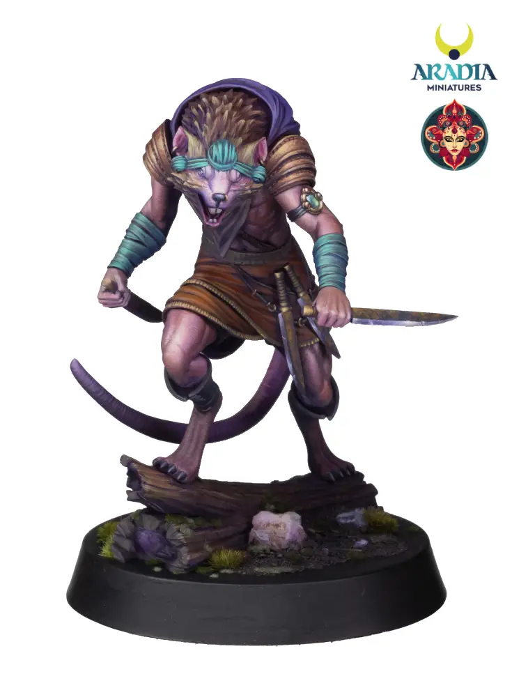 Aradia Minis Kali Yuga Mushika figurine résine à peindre