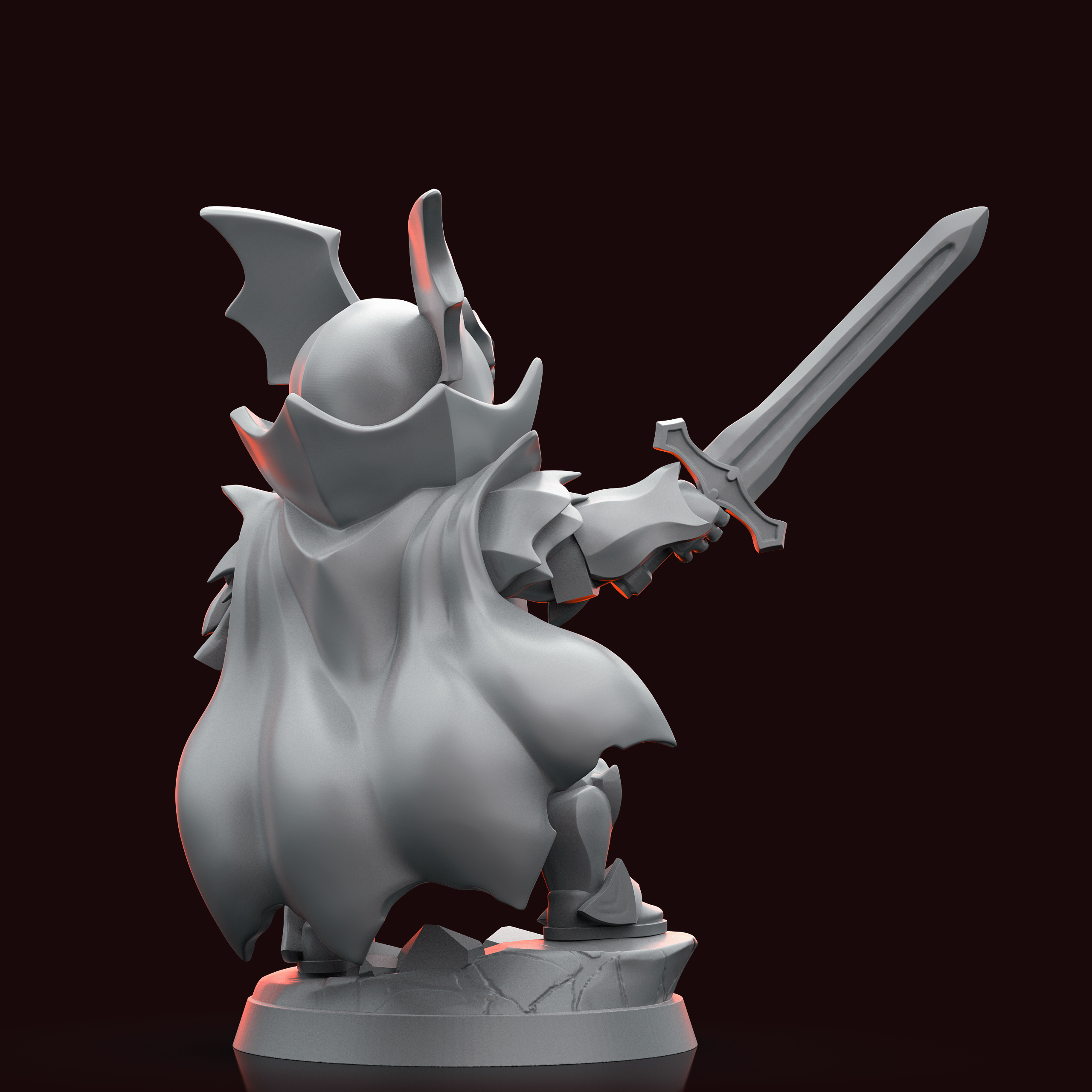 Akelarre 35 mm Chibi Dracul figurine résine vampire