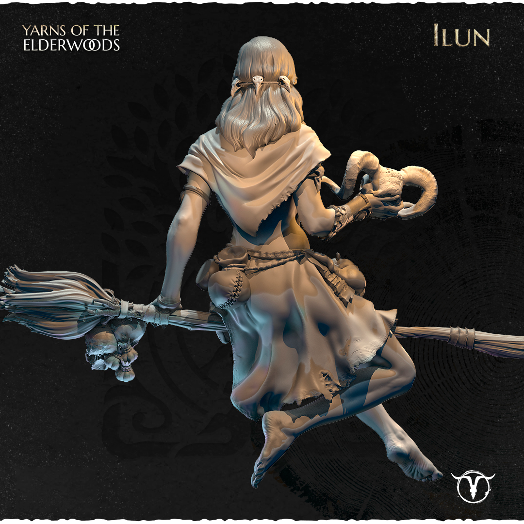 Akelarre Models Ilun 75mm figurine en résine sorcière