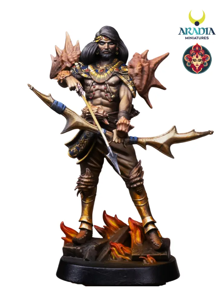 Kali Yuga Arjuna figurine en résine à peindre