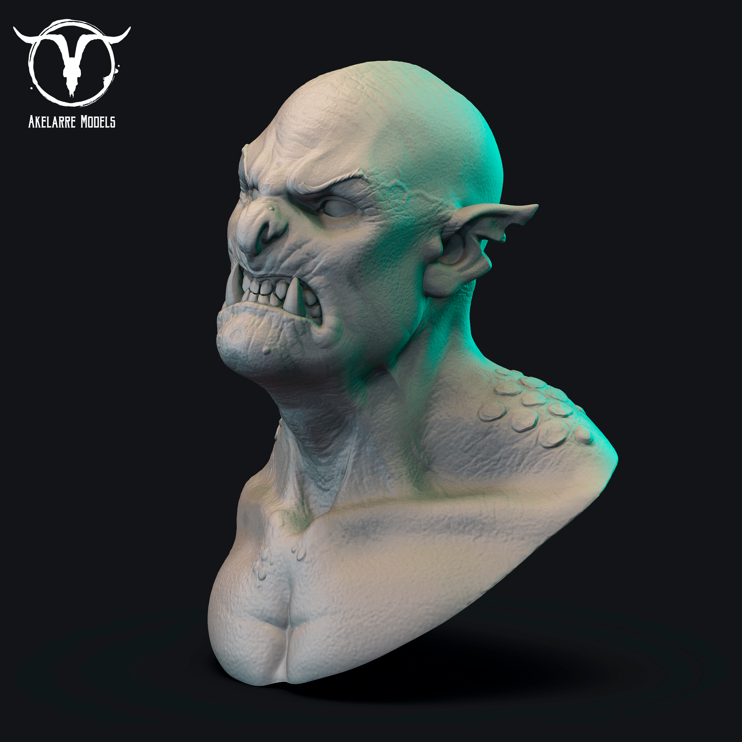 Akelarre Models Academic Orc buste résine à peindre