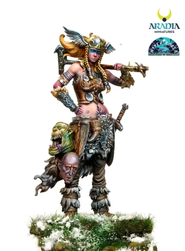 Aradia Minis Hyperborea Eyra figurine en résine 75mm à peindre