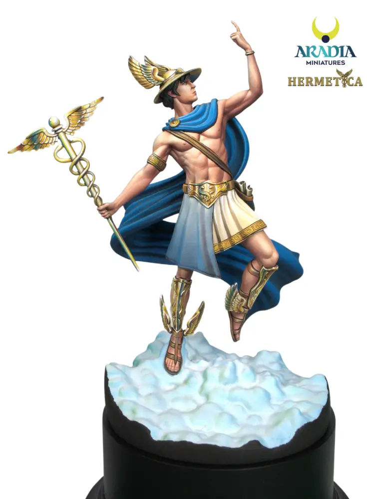 Aradia Hermetica Hermes figurine en résine messager à peindre