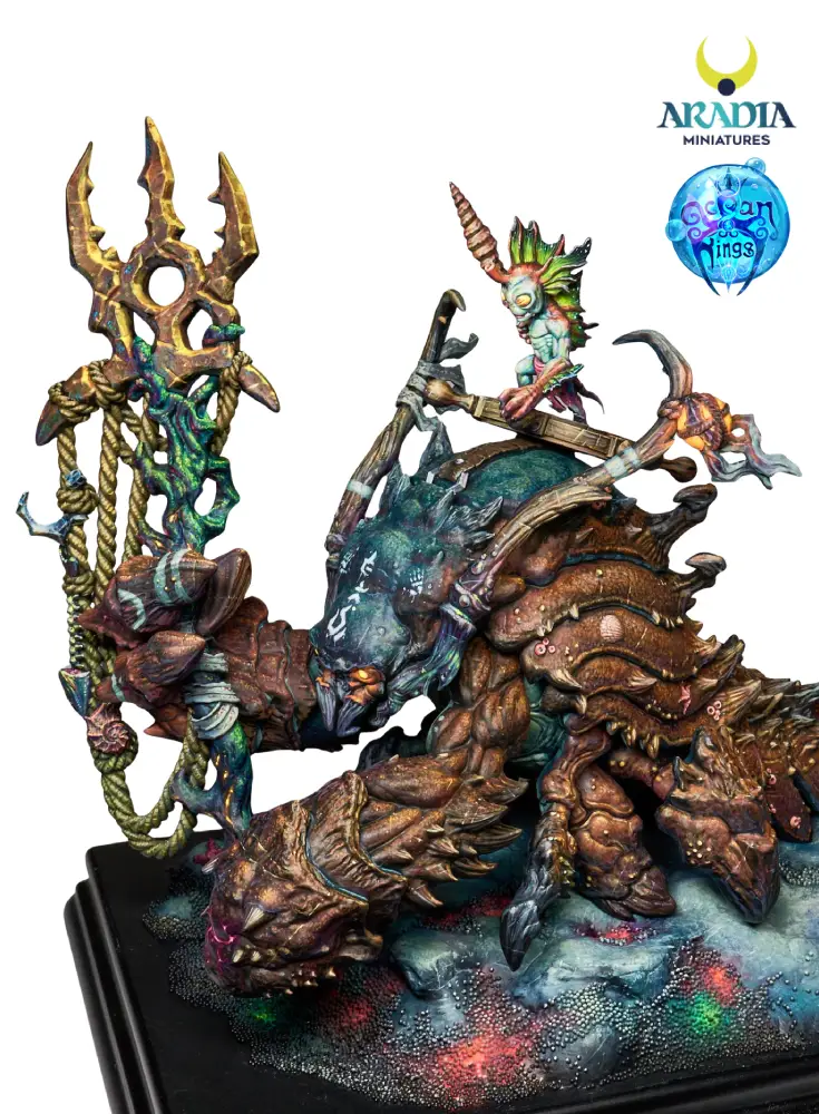 Aradia Minis Ocean Kings Seismara troll figurine résine