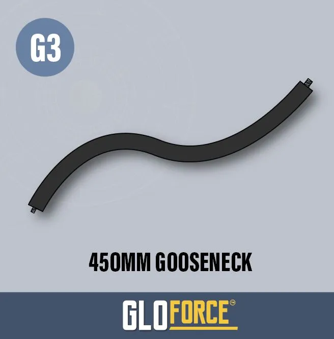 Gloforce Components G3-Gooseneck 450mm col de cygne M8 robuste