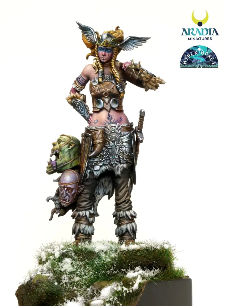 Aradia Minis Hyperborea Eyra figurine en résine 75mm à peindre