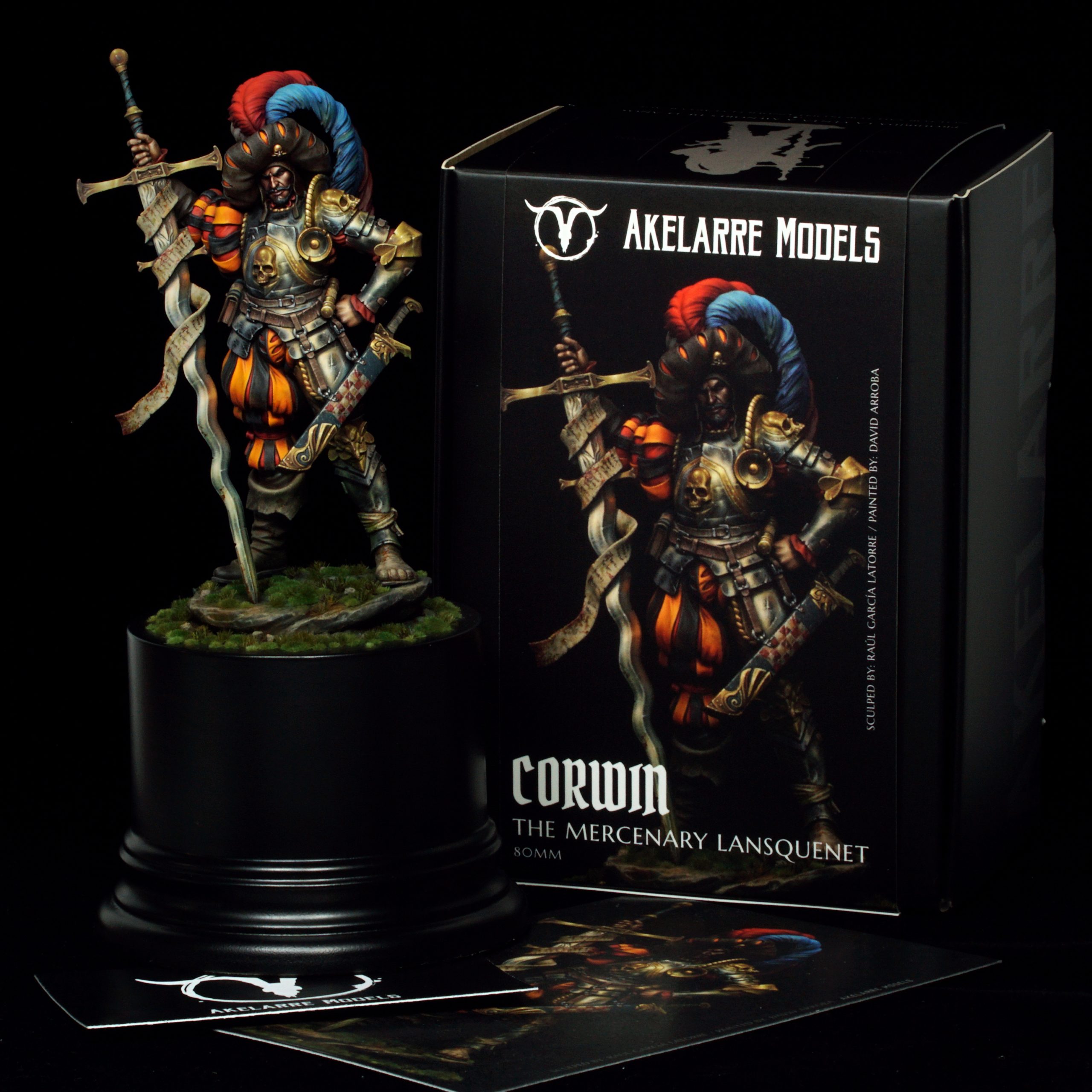 Akelarre 75/80 mm Corwin Lansquenet figurine résine
