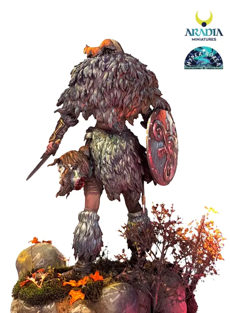 Aradia Minis Hyperborea Triskel figurine résine guerrière