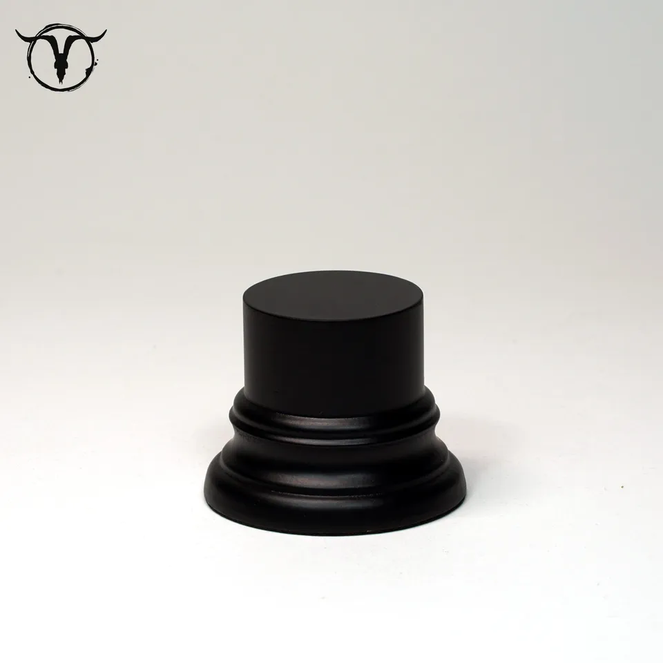 Akelarre Models socle bois rond noir 35 x 40 mm figurine