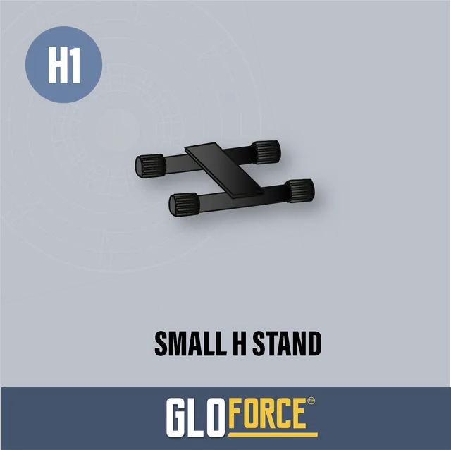 Gloforce Components H1-Small H Stand support noir jaune léger
