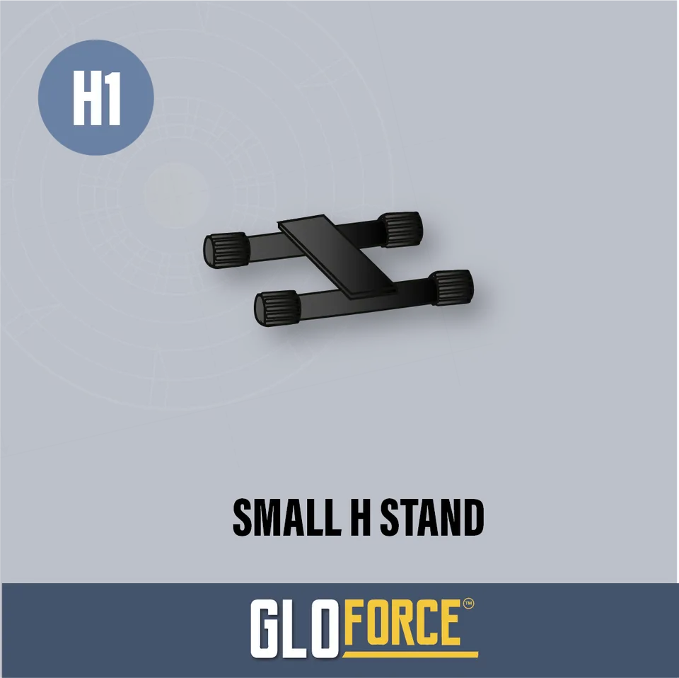 Gloforce Components H1-Small H Stand support noir jaune léger