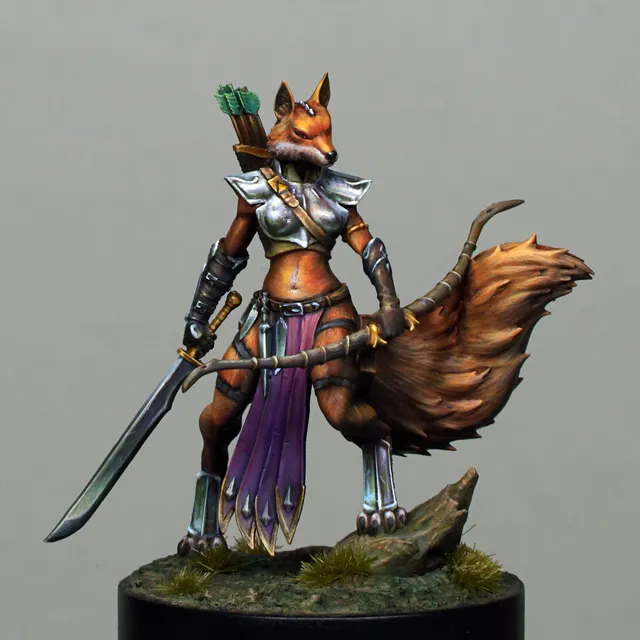 Akelarre Models Nyx Huntress figurine résine 35 mm