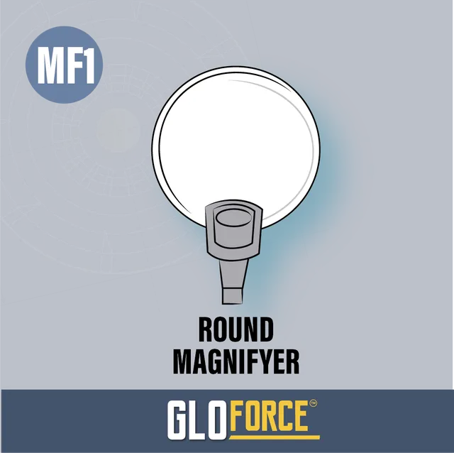 Gloforce Magnify MF1 loupe ronde 2,5x insert 4x 90 mm