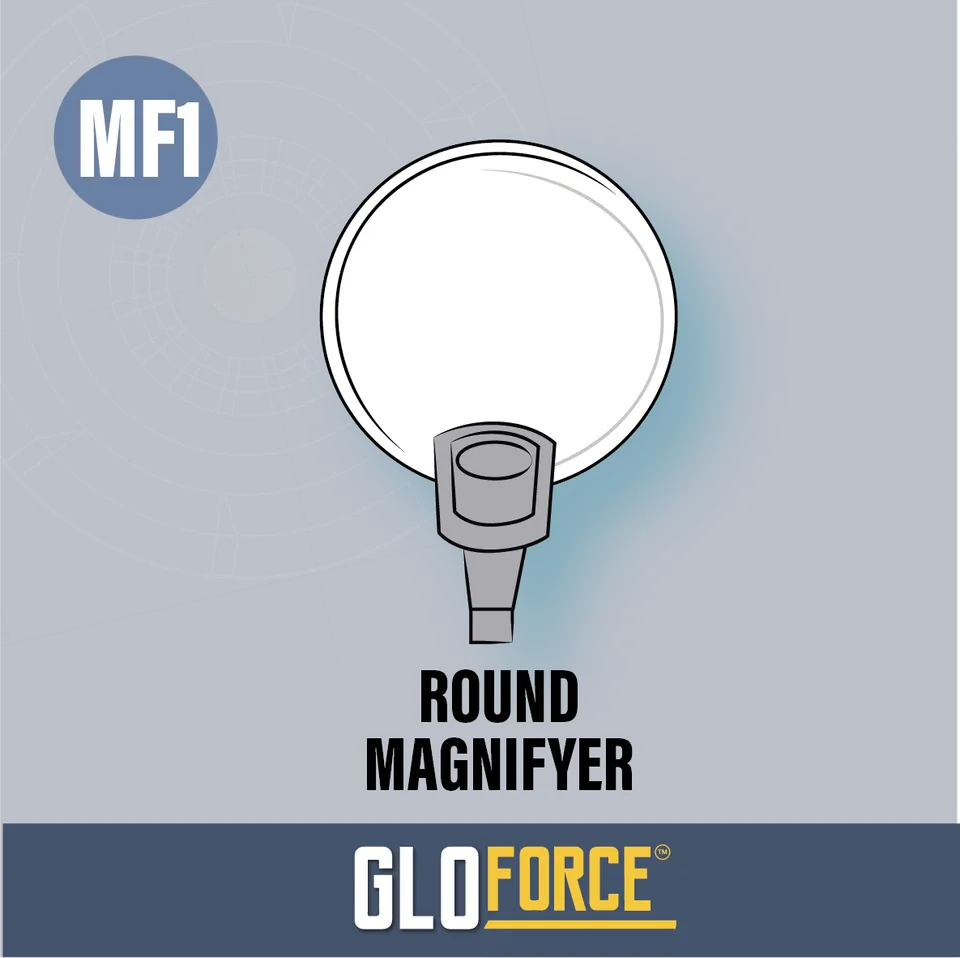 Gloforce Magnify MF1 loupe ronde 2,5x insert 4x 90 mm