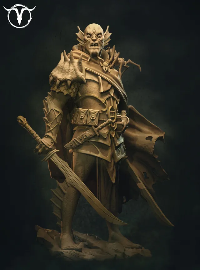 Akelarre 75/80 mm Caldas Knight Black Lagoon figurine résine