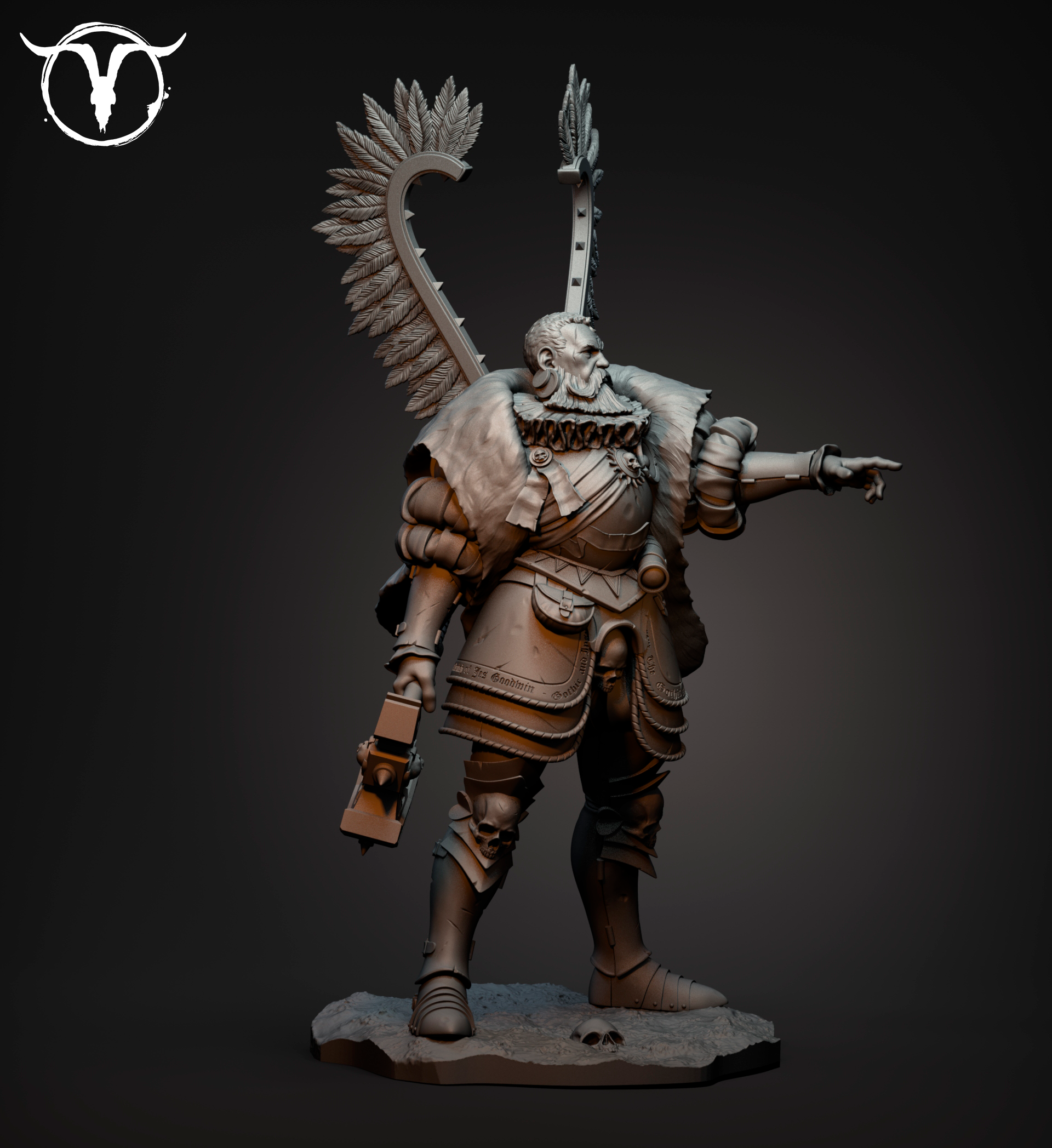 Akelarre 75/80mm Wolfram Bearer Black Crown figurine