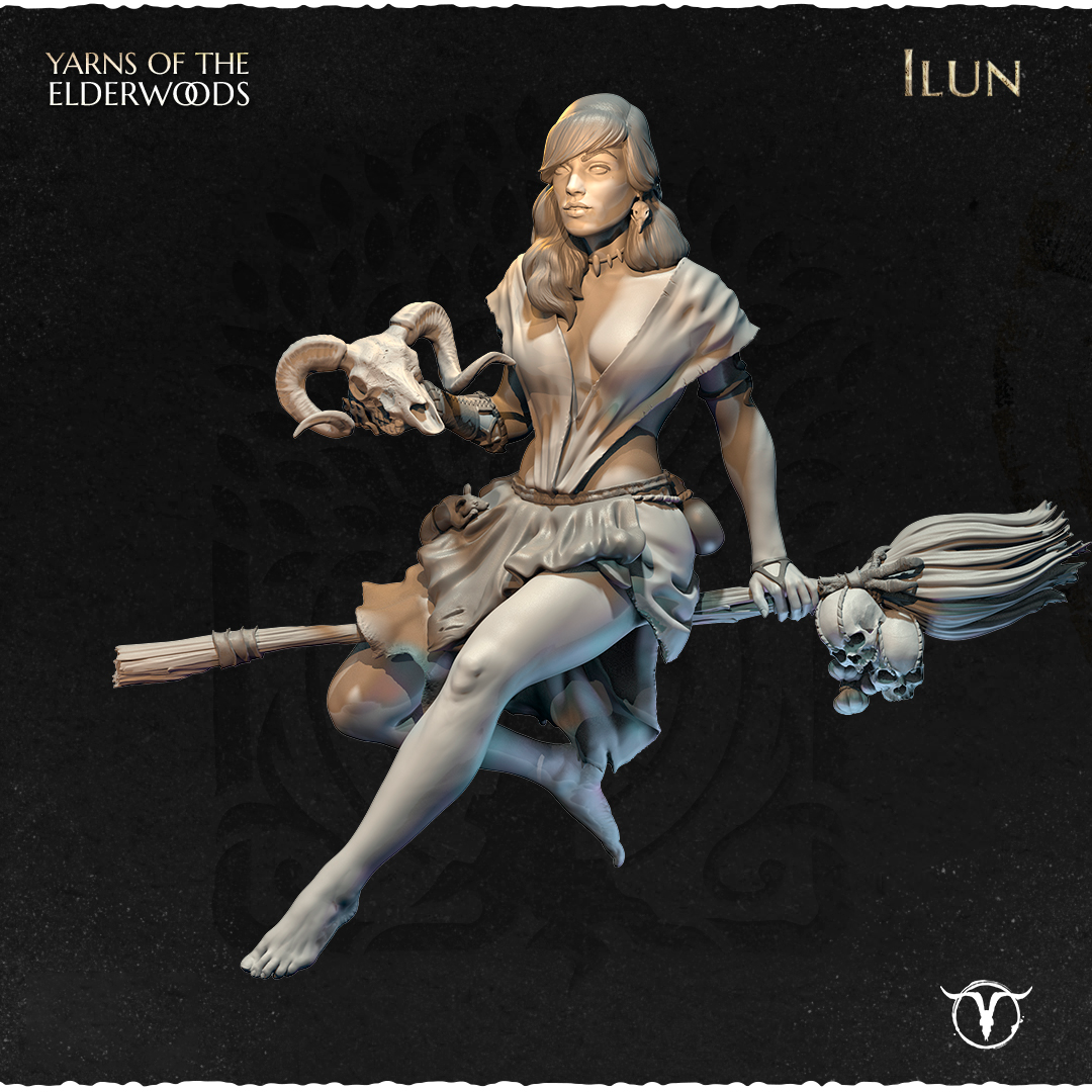 Akelarre Models Ilun 75mm figurine en résine sorcière