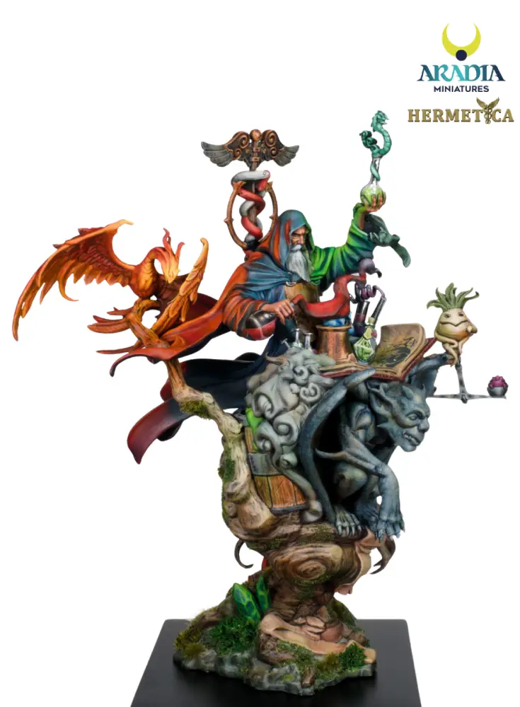 Aradia Hermetica Mejnour the Alchemist figurine résine alchimiste