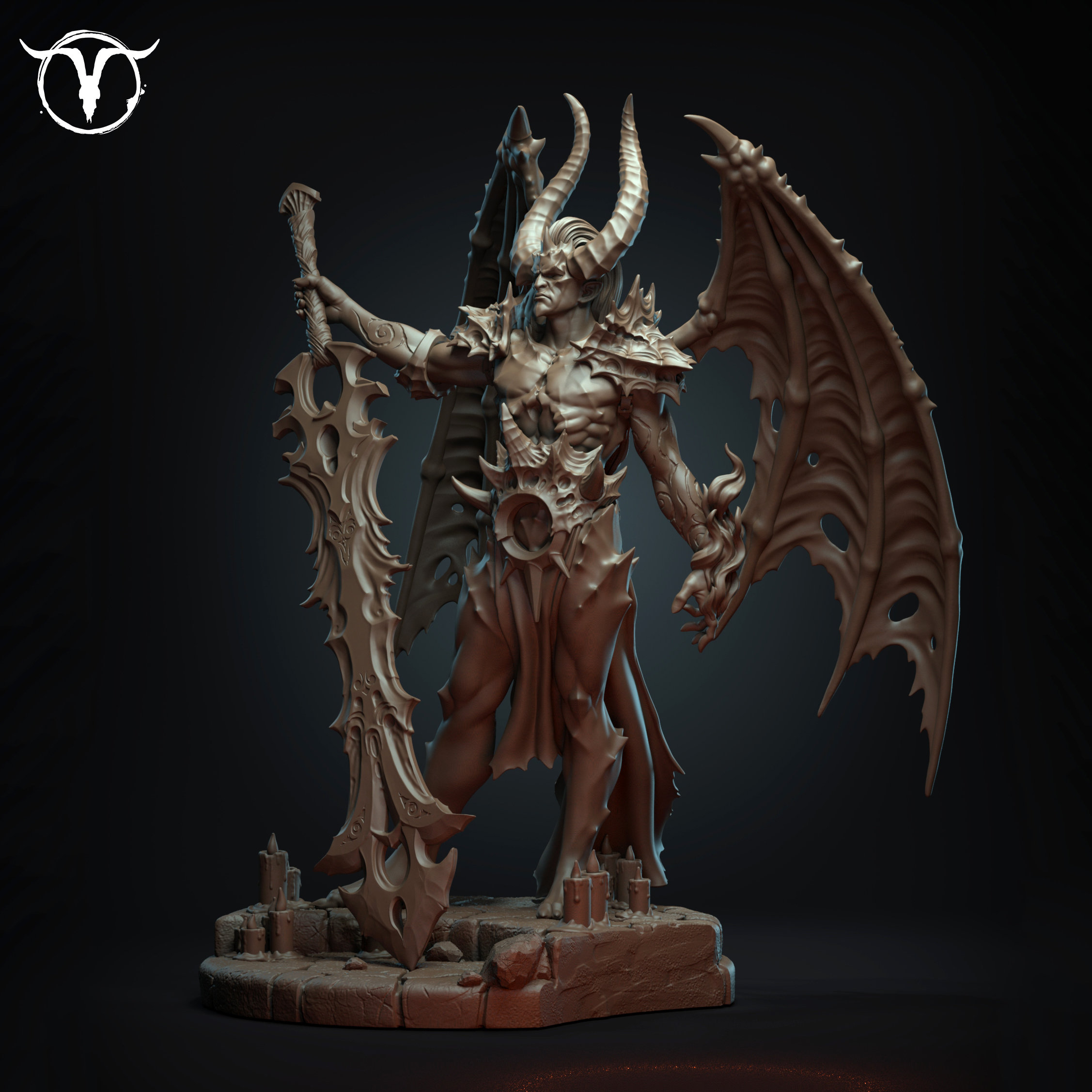 Akelarre Models Belial Prince of Hell figurine résine 75mm