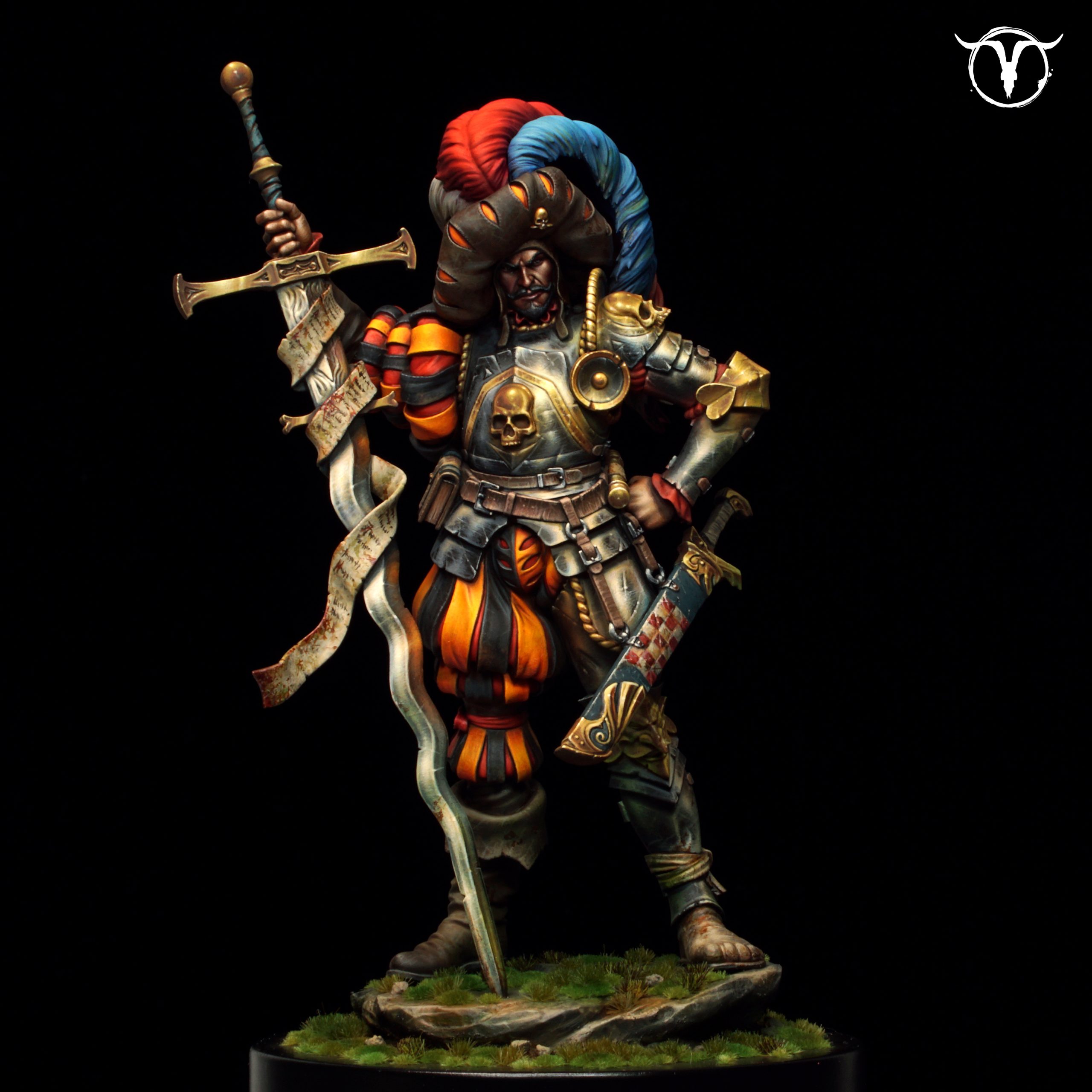 Akelarre 75/80 mm Corwin Lansquenet figurine résine