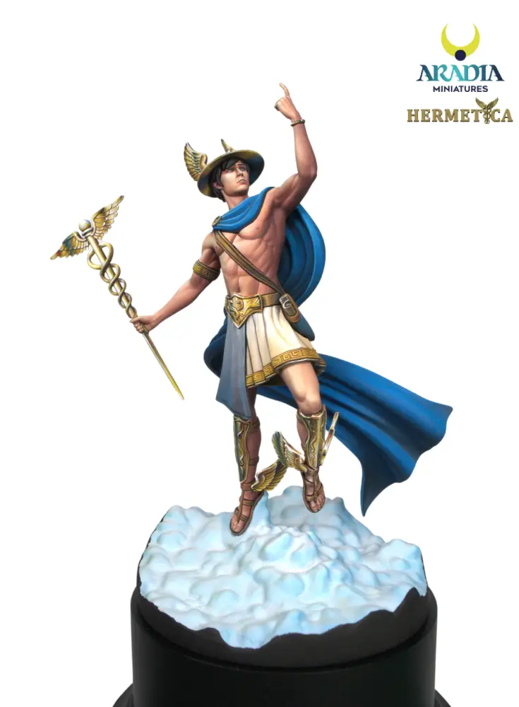 Aradia Hermetica Hermes figurine en résine messager à peindre