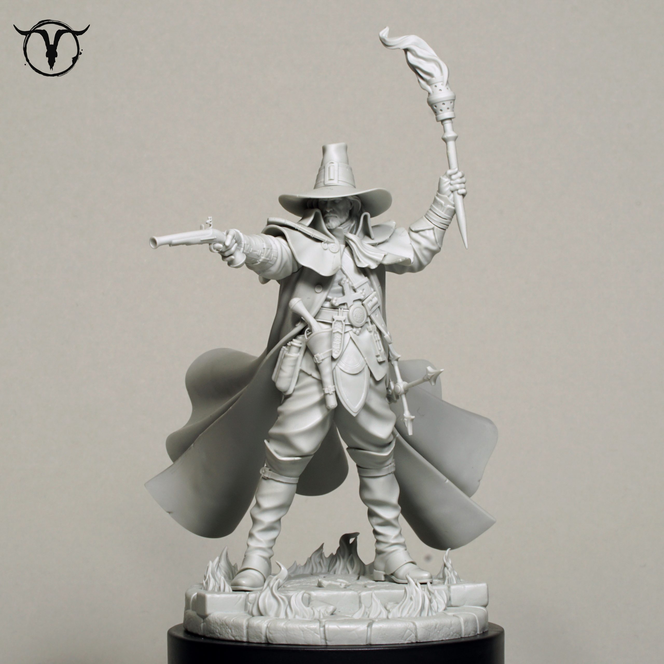 Akelarre Models 75/80 mm Vicktor Darkbane figurine résine 80mm