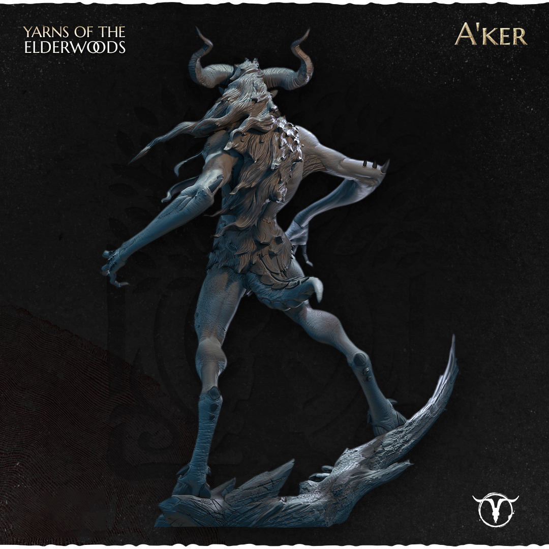 Akelarre A’ker 75mm figurine résine esprit bouc