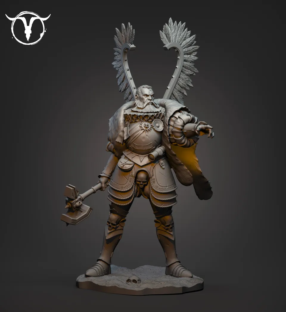 Akelarre 75/80mm Wolfram Bearer Black Crown figurine