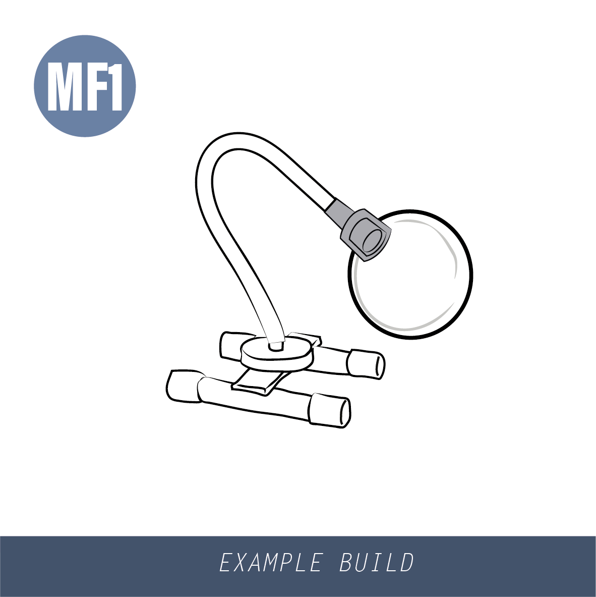 Gloforce Magnify MF1 loupe ronde 2,5x insert 4x 90 mm