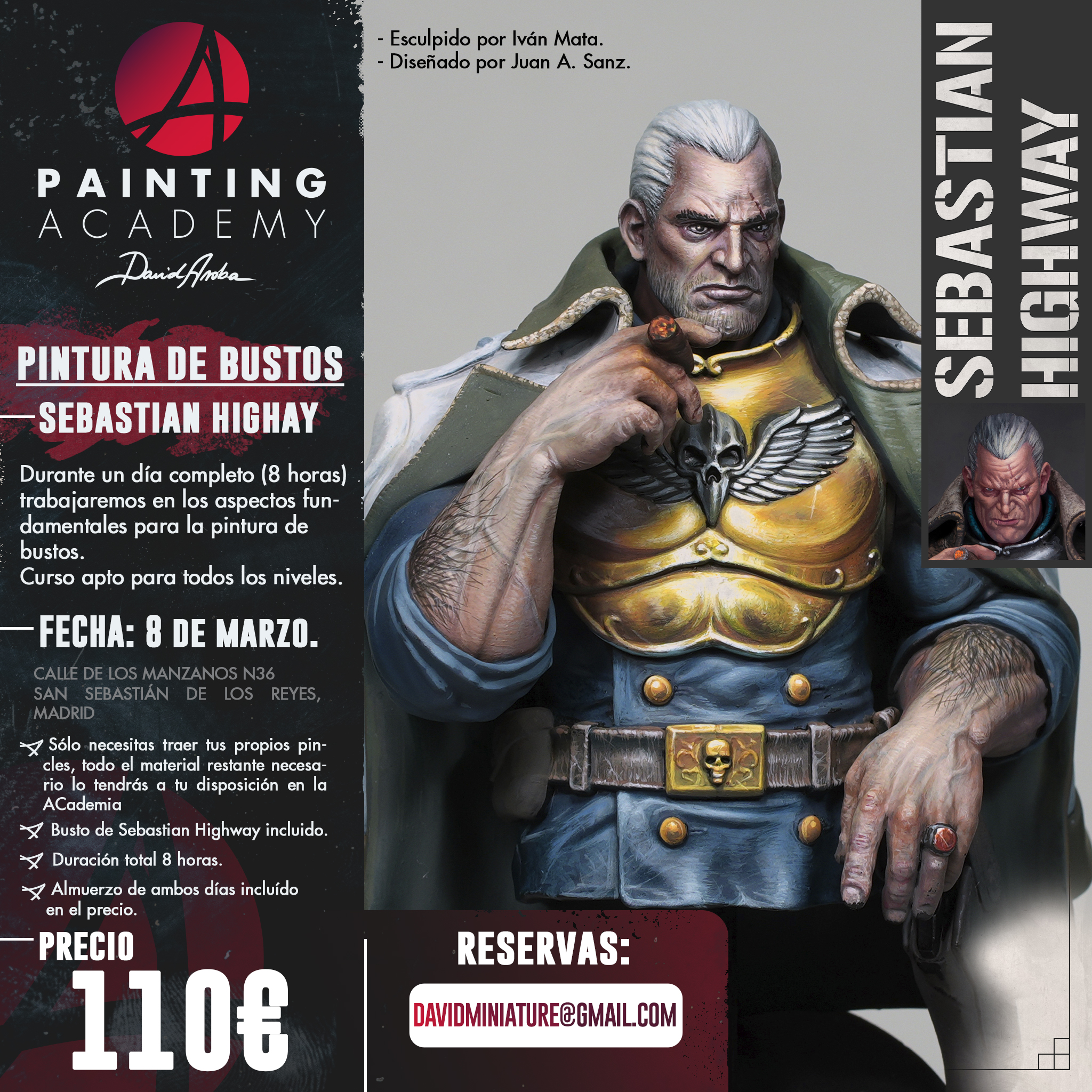 Akelarre Models Busts Masterclass peinture bustes David Arroba