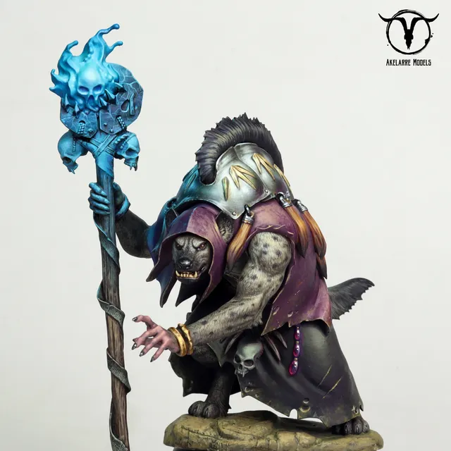 Akelarre Models Rhazak Exiled Mage figurine résine 80 mm