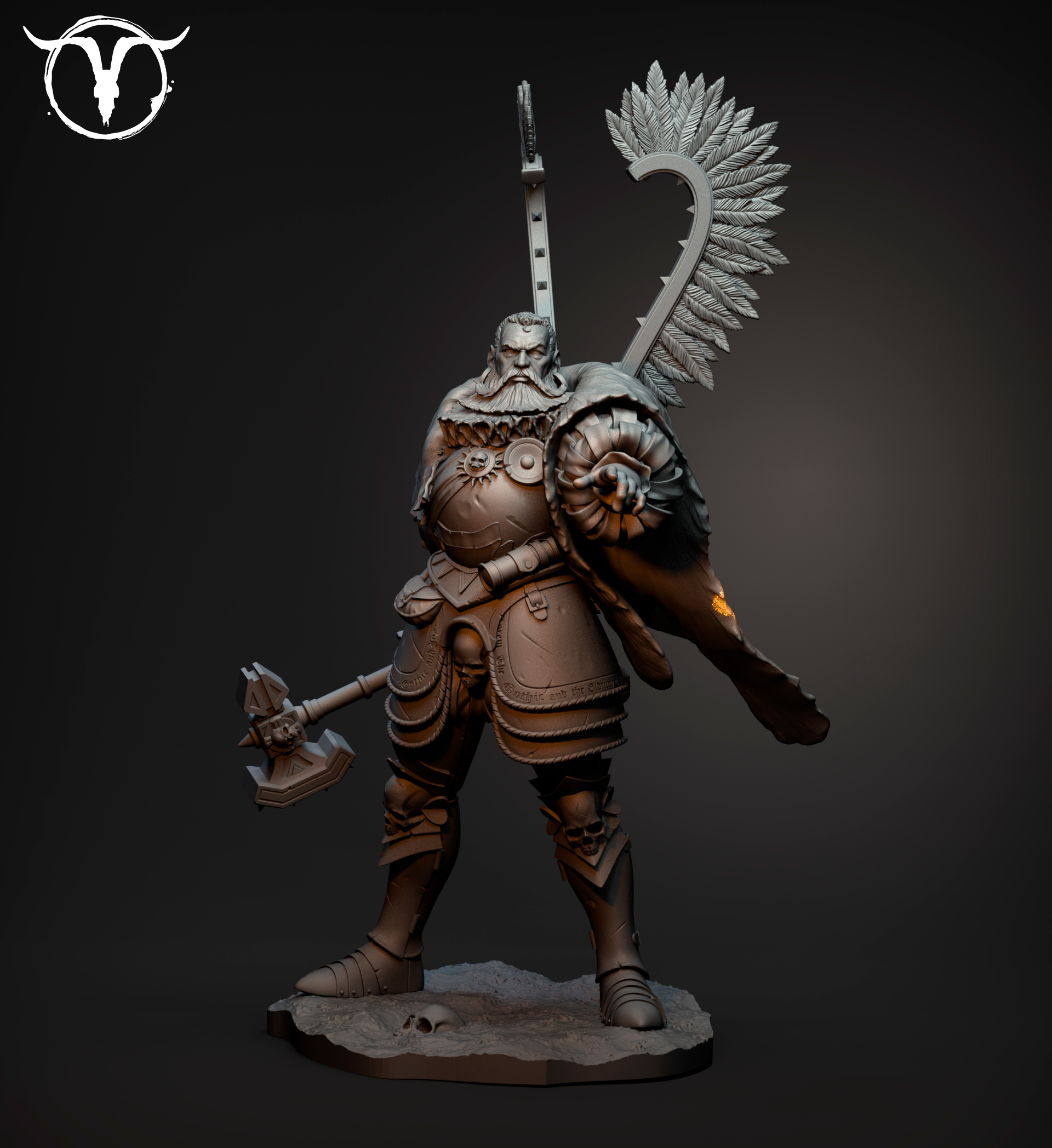Akelarre 75/80mm Wolfram Bearer Black Crown figurine