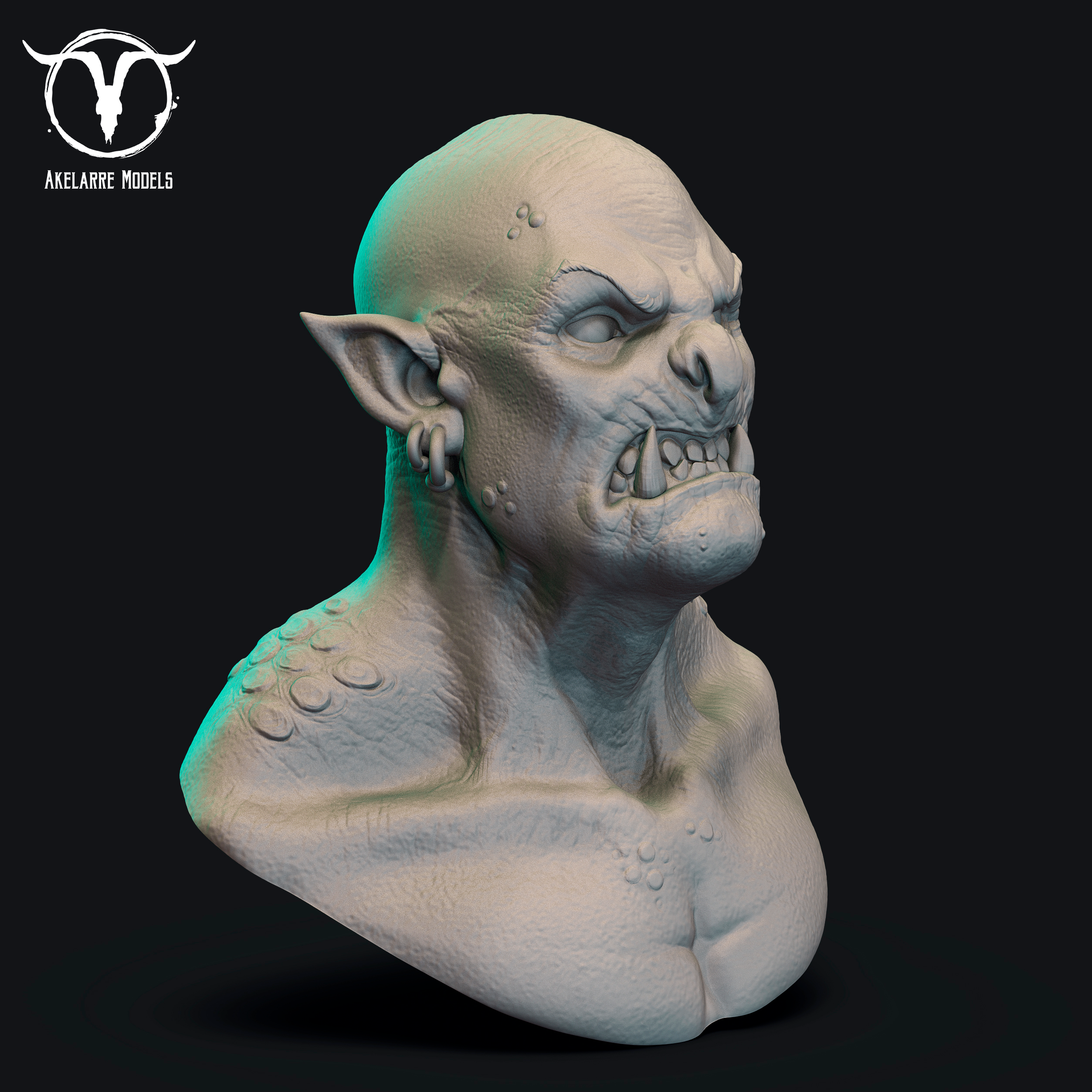 Akelarre Models Academic Orc buste résine à peindre