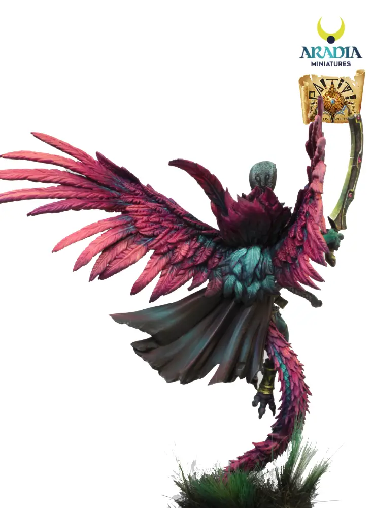 Paititi Quetzalcoatl figurine résine serpent à plumes