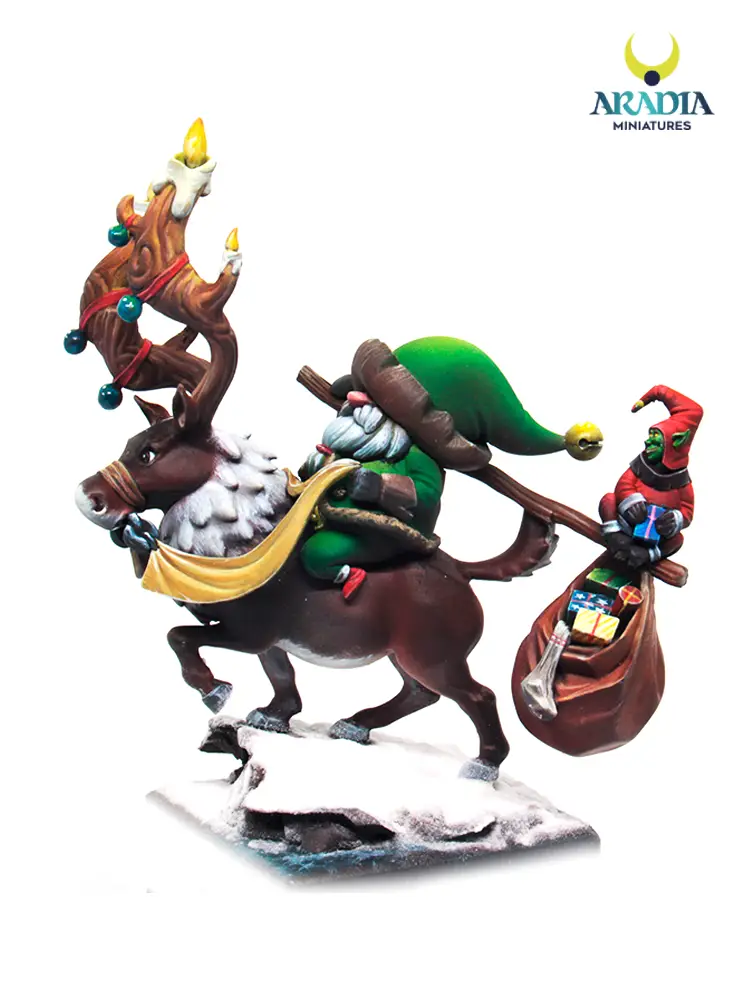 Aradia Classic Fantasy Santa figurine résine père Noël