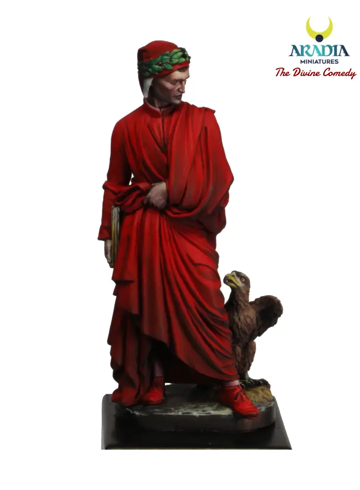 Aradia Minis Divine Comédie Dante Alighieri figurine résine poète
