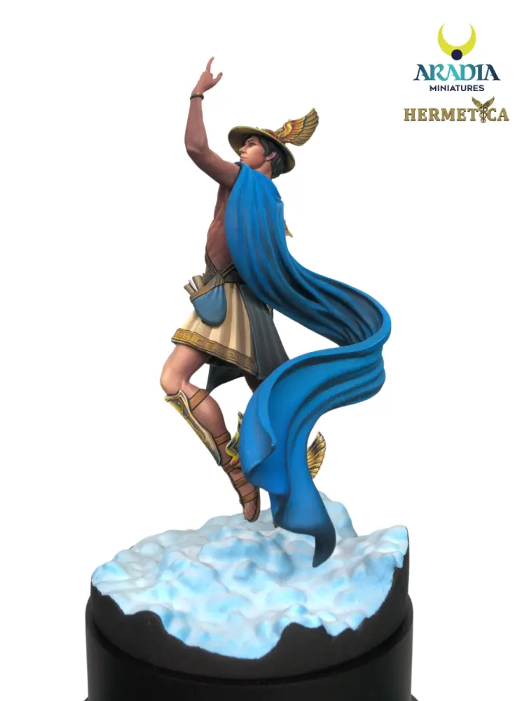Aradia Hermetica Hermes figurine en résine messager à peindre