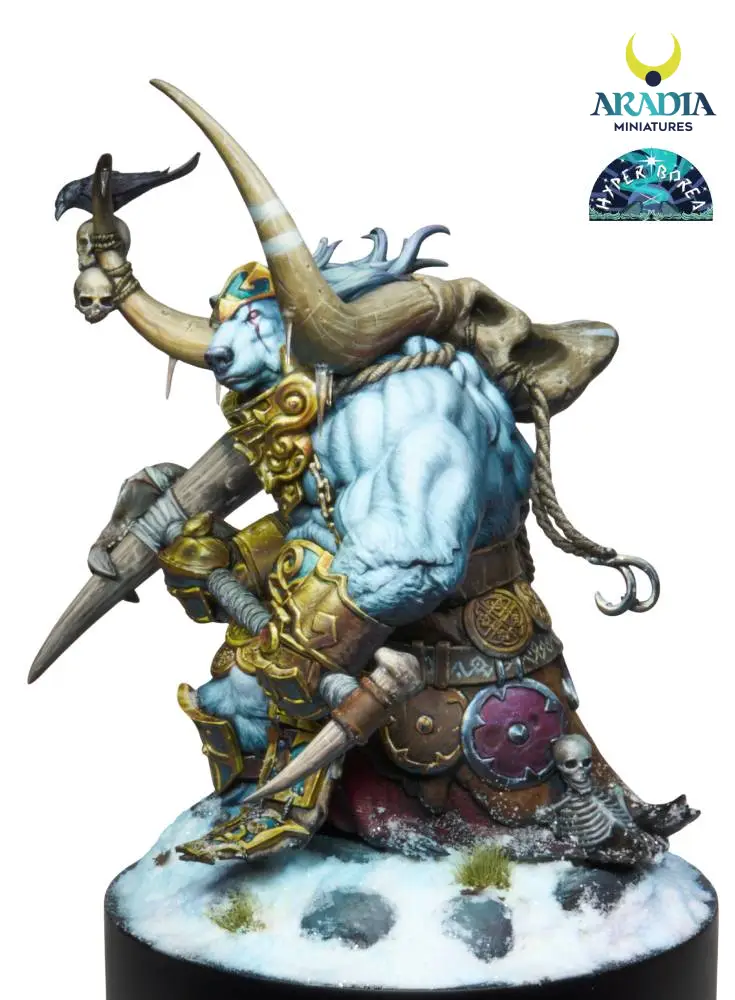 Aradia Minis Hyperborea Björnak figurine en résine à peindre
