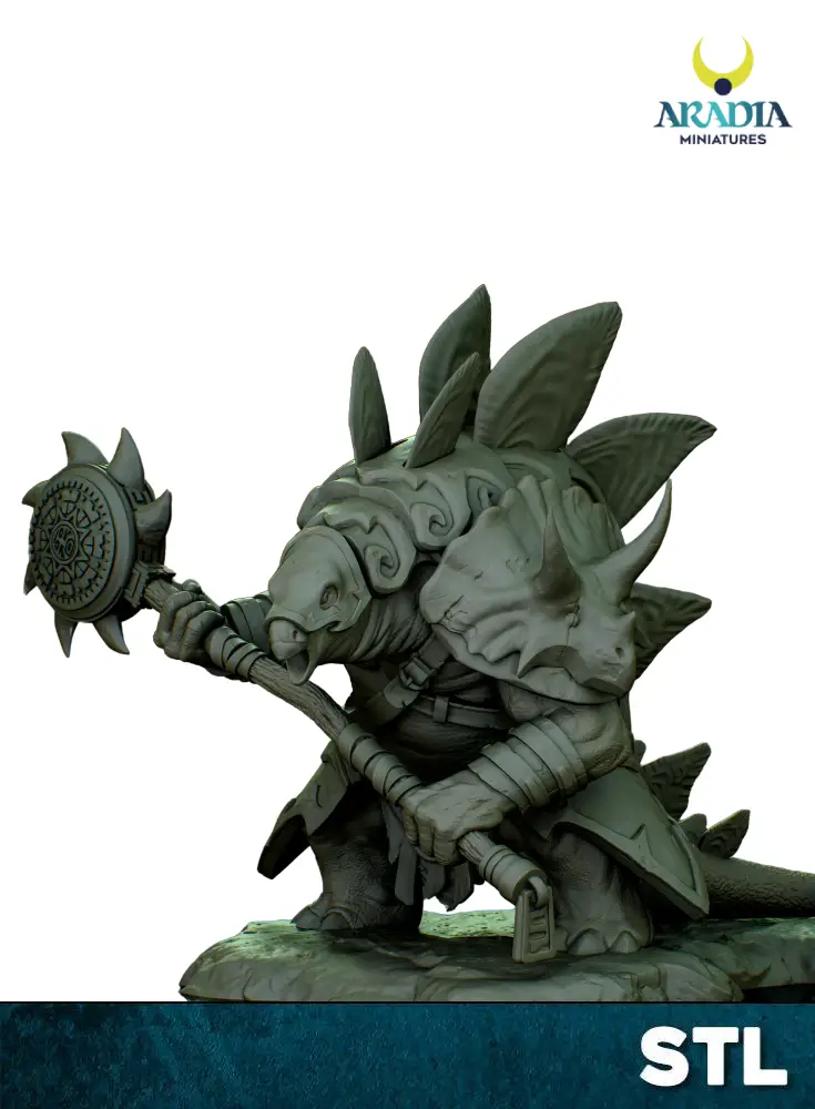 Aradia Minis Mickael Lelièvre Stegazaurus figurine résine dinosaure