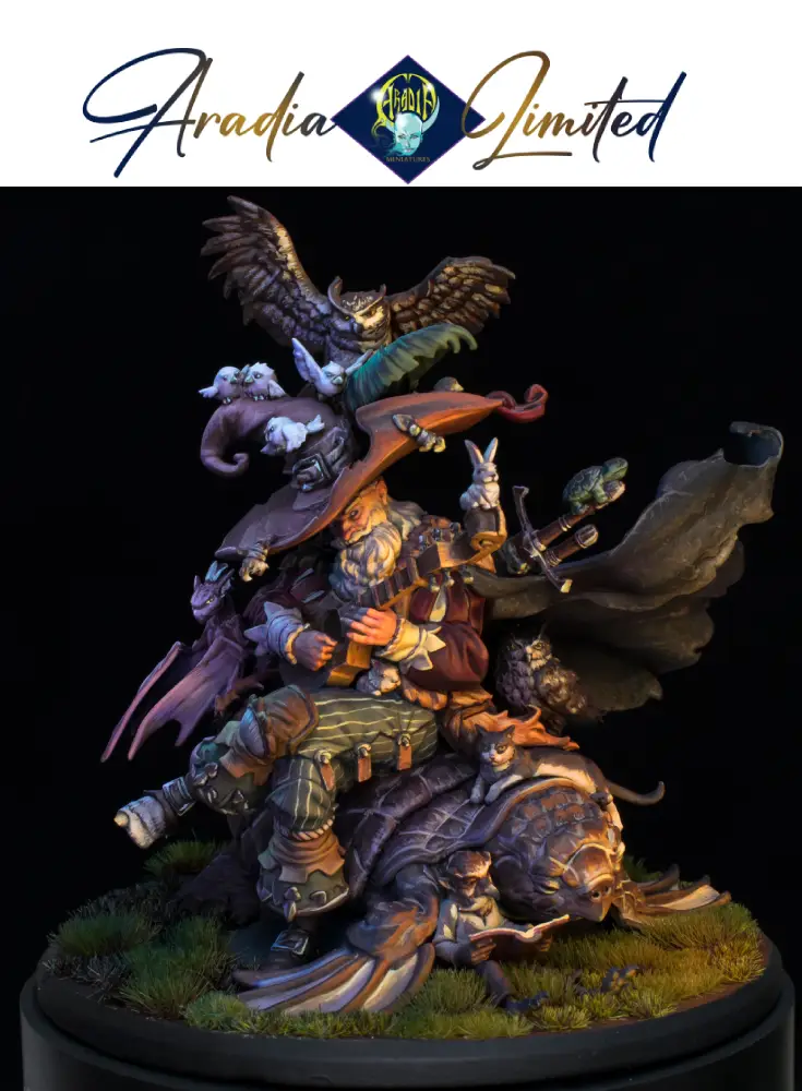 Aradia Classic Fantasy The Storyteller figurine résine 75mm barde