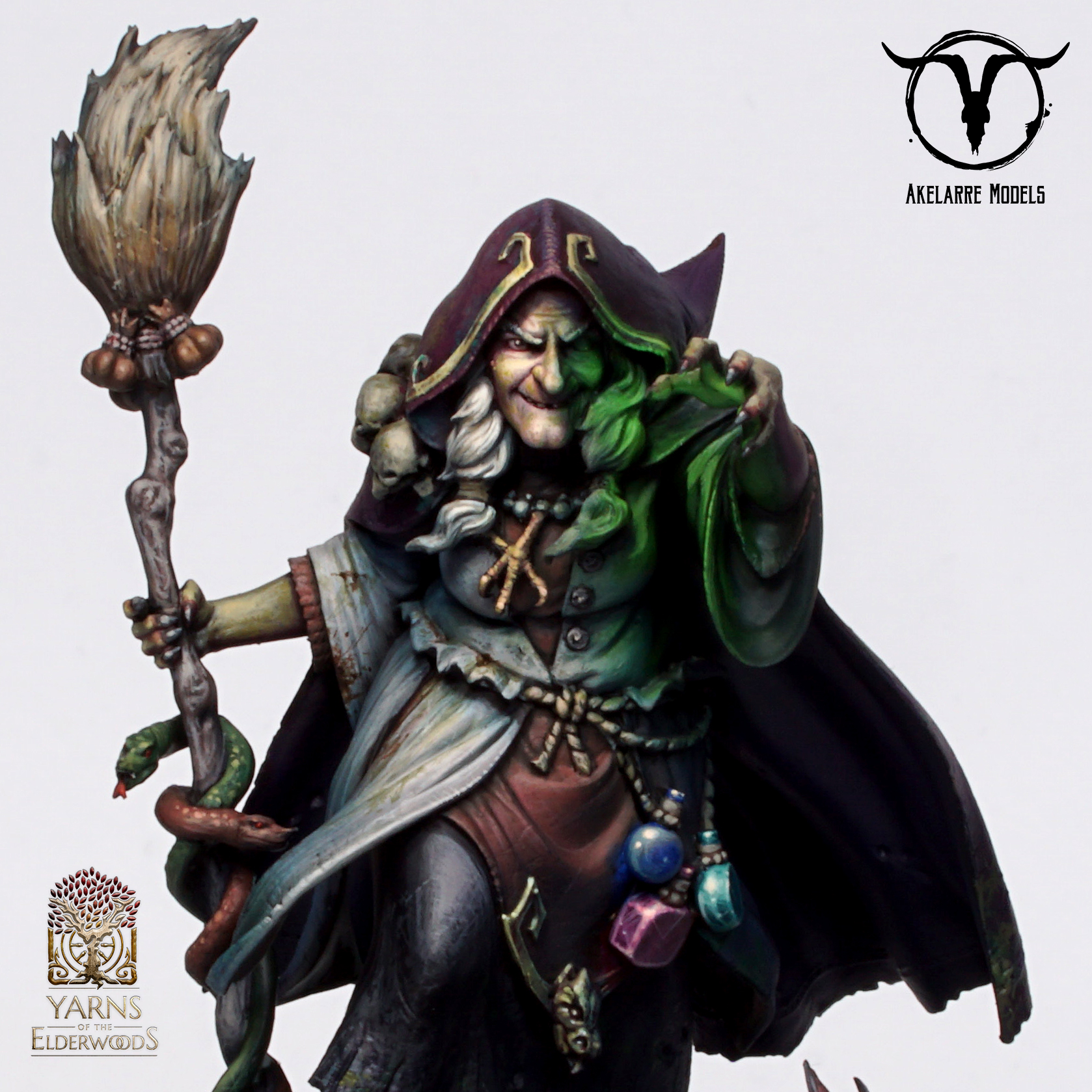Akelarre Models 75/80 mm Ira figurine sorcière 75mm résine