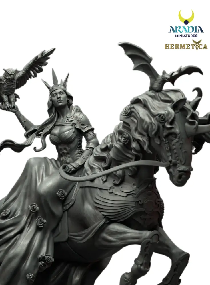 Aradia Minis Hermetica Lady of the Black Rose figurine résine