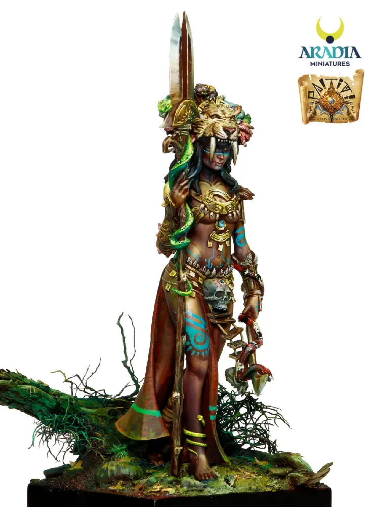 Aradia Paititi Ixtaca figurine en résine prêtresse à peindre