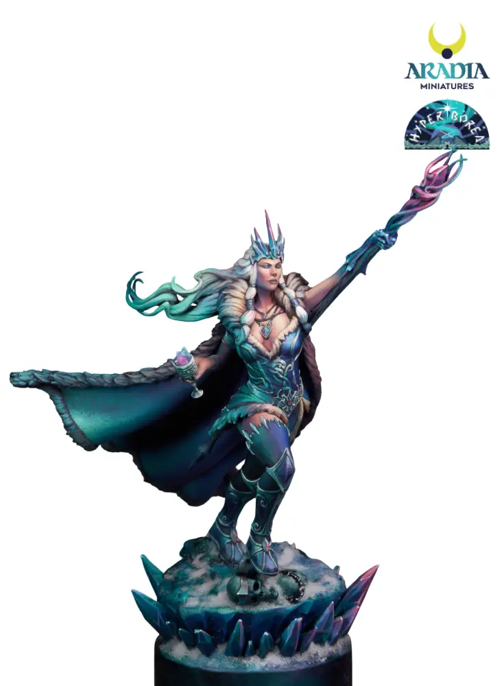 Aradia Minis Hyperborea Skadi figurine en résine 75mm à peindre