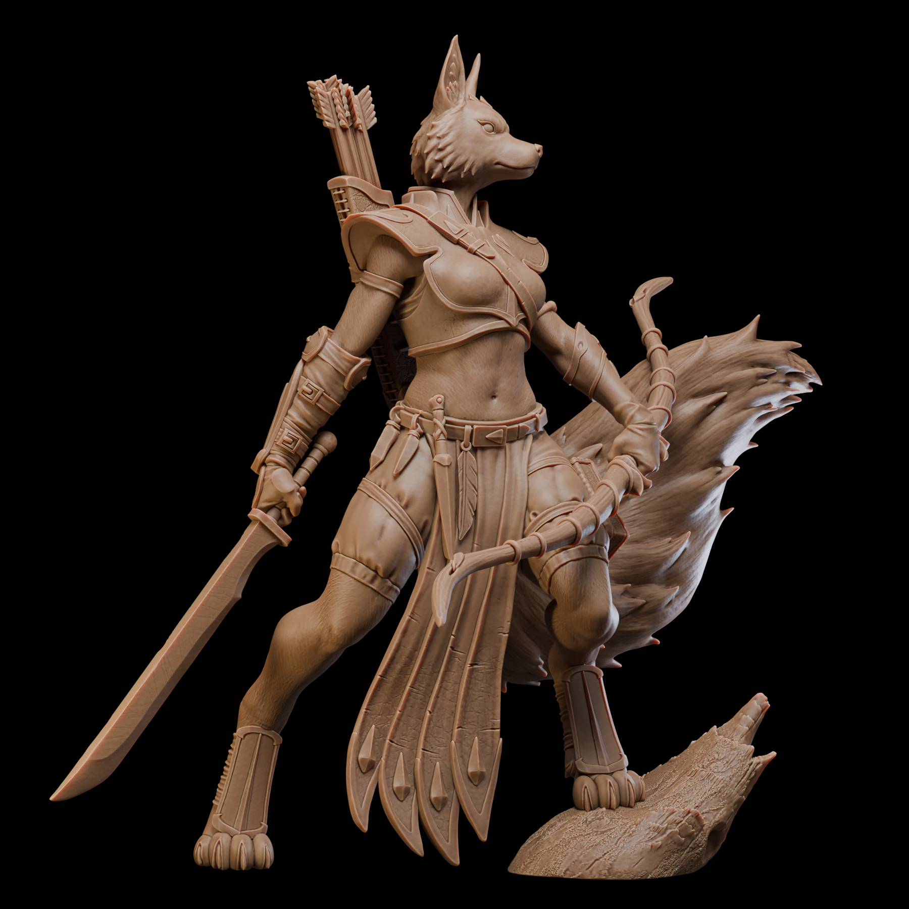 Akelarre Models Nyx Huntress figurine résine 35 mm