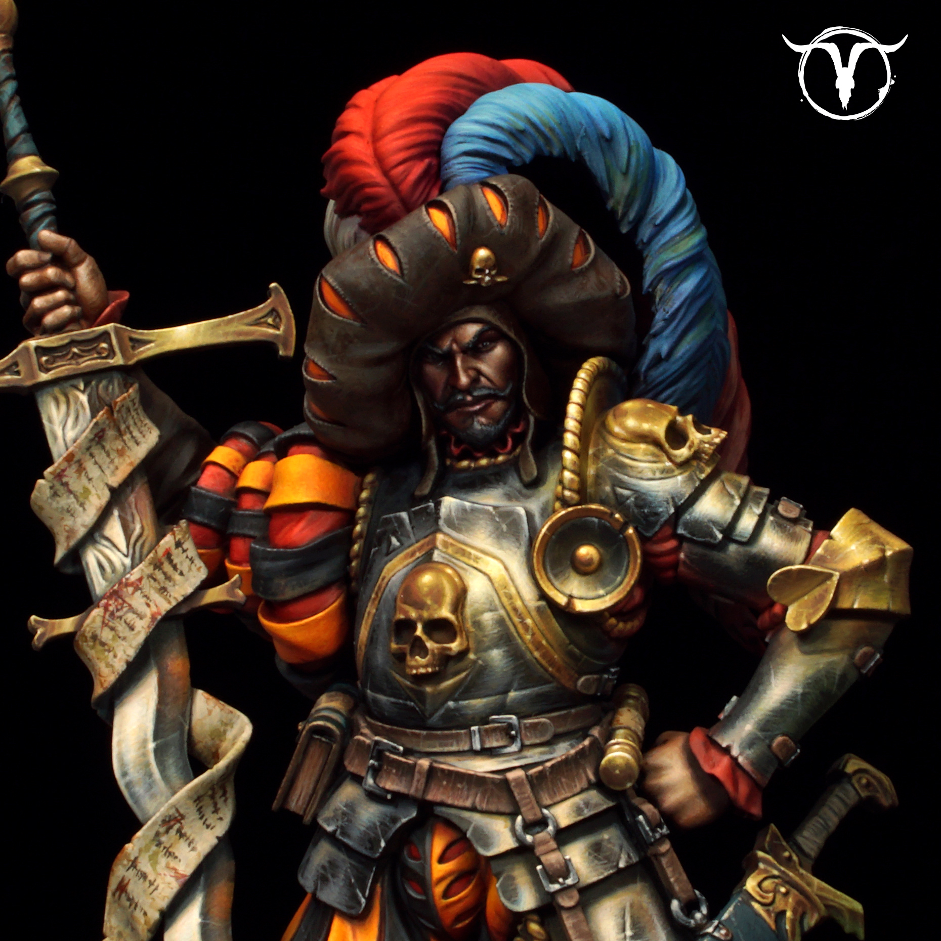 Akelarre 75/80 mm Corwin Lansquenet figurine résine