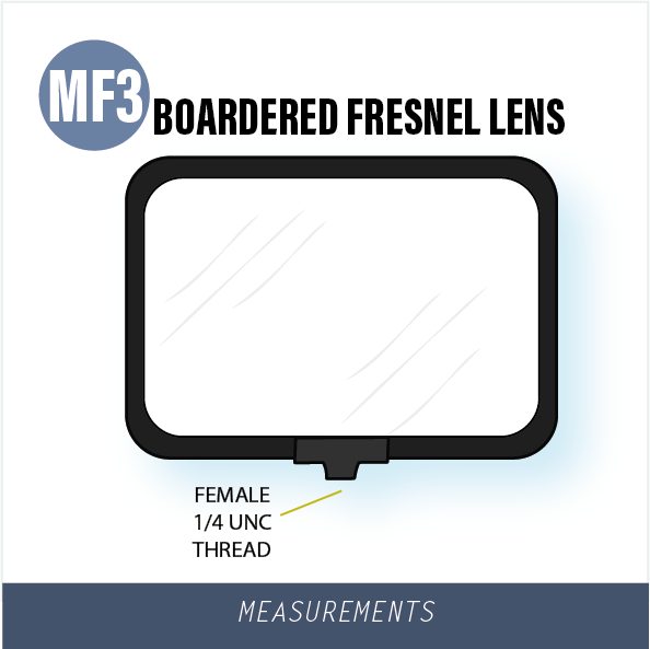 GloForce MAGNIFY MF3 Loupe Fresnel à Bordure Peinture