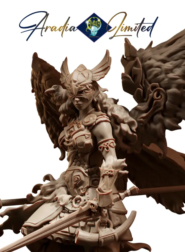 Aradia Minis Classic Svanraven figurine résine 75mm corbeau